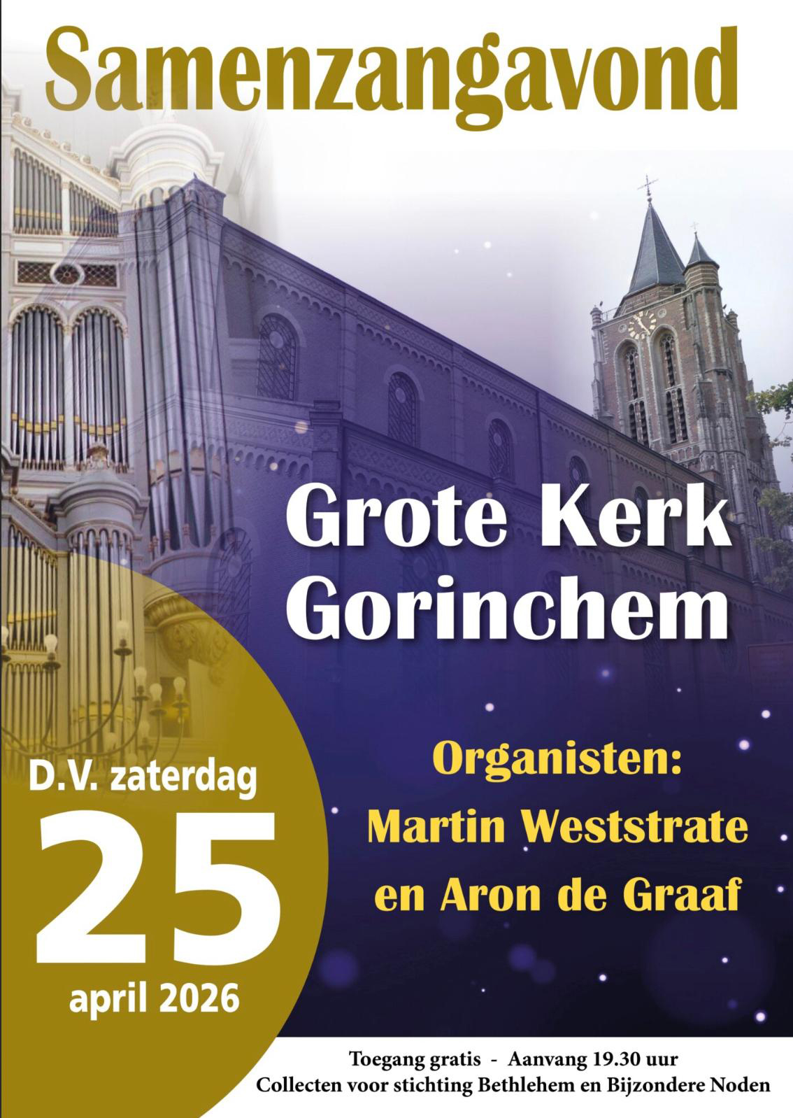 Psalmzangavond D.V. zaterdag 25 april 2026 - Aron de Graaf - Martin Weststrate - Interclassic Music