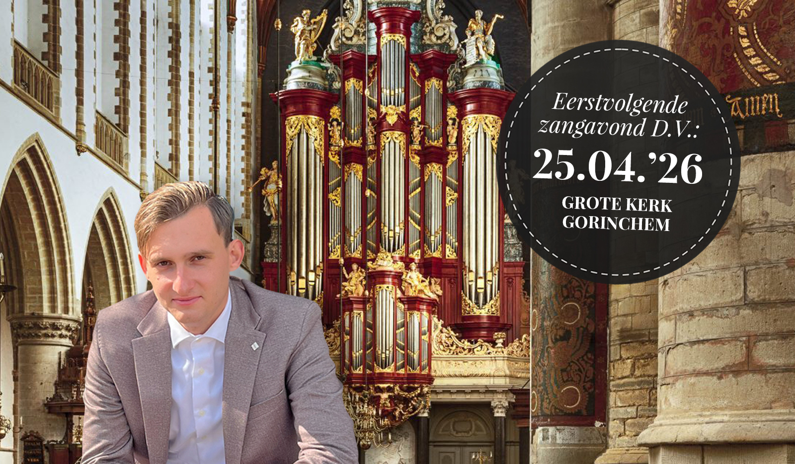 Psalmzangavond Gorinchem - Aron de Graaf - Martin Westrate - ds. H.J. Agteresch - Grote Kerk Gorinchem - gergem