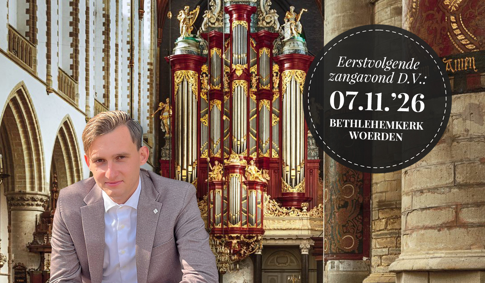 Psalmzangavond Gorinchem - Aron de Graaf - Martin Westrate - ds. H.J. Agteresch - Grote Kerk Gorinchem - gergem